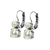 Medium Double Stone Earrings in Cream Pearl *Custom*