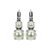 Medium Double Stone Earrings in Cream Pearl *Custom*
