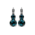 Medium Double Stone Leverback Earrings in "Montana Blue"  *Custom*
