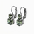Medium Double Stone Leverback Earrings in "Black Diamond" *Preorder*