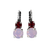 Medium Double Stone Leverback Earrings in "True Romance"  *Custom*