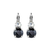 Medium Double Stone Leverback Earrings in "Checkmate" *Custom*