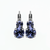 Medium Double Stone Leverback Earrings in "Tanzanite" *Custom*