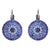 Extra Luxurious Pavé Leverback Earrings in "Electric Blue" *Custom*
