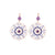Filigree Leverback Earrings in "Wildberry" *Custom*