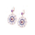 Filigree Leverback Earrings in "Wildberry" *Custom*