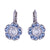 Large Cosmos Leverback Earrings in "Electric Blue" *Custom*