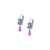 Wallflower Leverback Earrings in "Wildberry" *Custom*