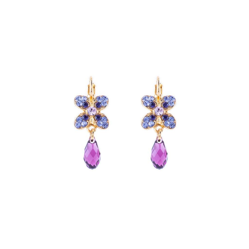 Wallflower Leverback Earrings in "Wildberry" *Custom*