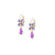 Wallflower Leverback Earrings in "Wildberry" *Custom*