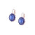 Extra Luxurious Rosette Leverback Earrings in "Wildberry" *Custom*