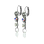 Triple Stone and Briolette Bridal Earrings *Custom*