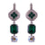 Medium Hexagon Leverback Earrings with Drop in "Circle of Life" *Custom*