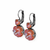 Round and Cushion Cut Leverback Earrings in Sun-Kissed "Sunset" *Custom*