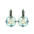 Cushion Cut Leverback Earrings in "Crystal Moonlight" *Custom*
