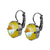 Cushion Cut Leverback Earrings Sun-Kissed "Sunshine" *Custom*
