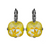 Cushion Cut Leverback Earrings Sun-Kissed "Sunshine" *Custom*