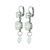Round and Cushion Cut Leverback Bridal Earrings *Custom*