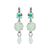 Round and Cushion Cut Leverback Bridal Earrings *Custom*