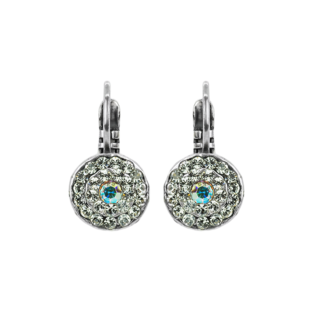 Petite Pavé Bridal Leverback Earrings in "On A Clear Day" *Custom*