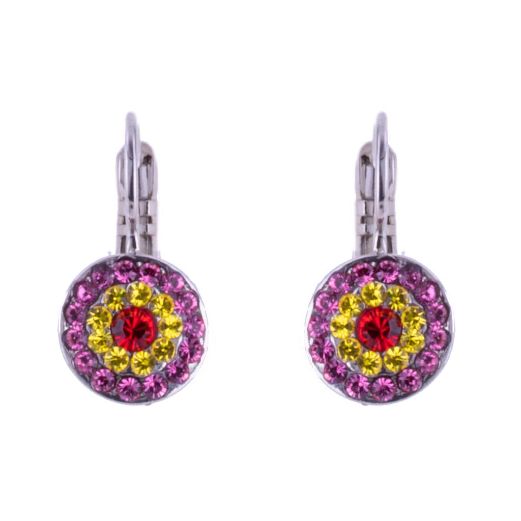 Petite Pavé Leverback Earrings in "Pretty Woman"  *Custom*