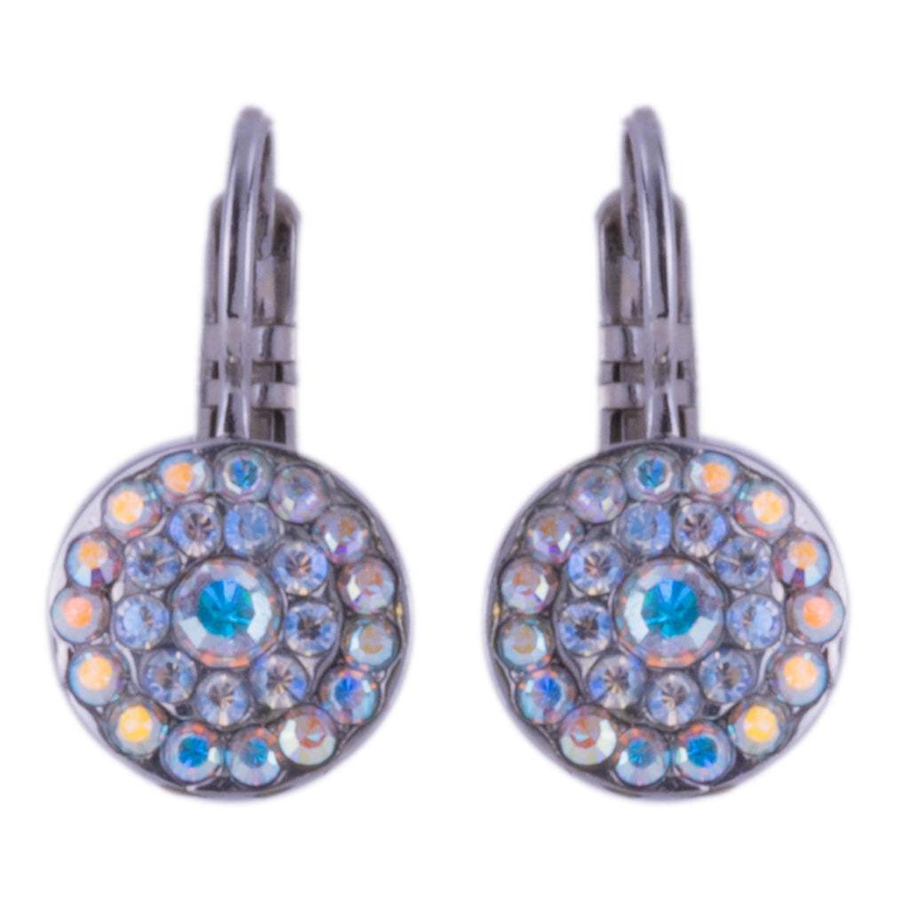 Petite Pavé Leverback Earrings in "Winds of Change" *Custom*