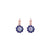 Medium Flower Leverback Earrings in "Wildberry" *Custom*