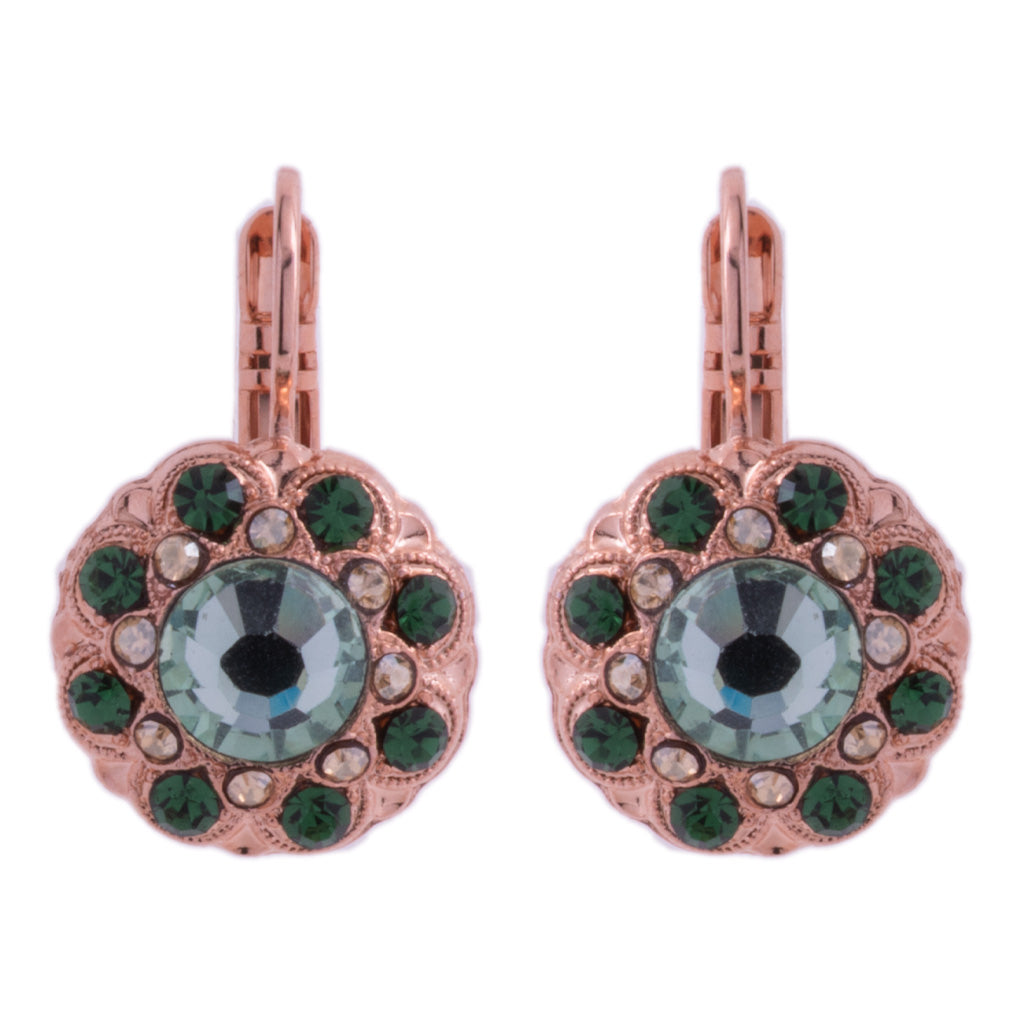 Medium Cluster Leverback Earrings in "Circle of Life" *Custom*