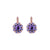 Medium Cluster Leverback Earrings in "Wildberry"  *Custom*