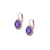 Medium Cluster Leverback Earrings in "Wildberry"  *Custom*