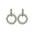 Petite Open Circle Leverback Earrings in "On a Clear Day" *Custom*