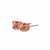 Petite Single Stone Post Earrings in Sun-Kissed "Peach" *Custom*