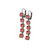 Petite Five Stone Leverback Earrings in Sun-Kissed "Sunset" *Custom*