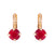 Medium Classic Single Leverback Earrings in "Red Coral" *Custom*