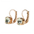Medium Leverback Earrings in Clear *Custom*