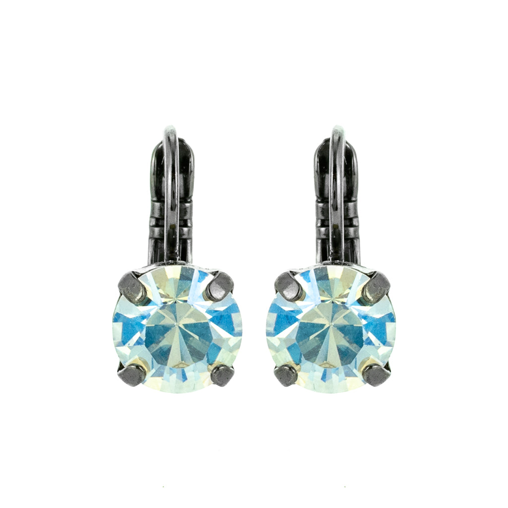 Medium Everyday Leverback Earrings in "Crystal Moonlight" *Custom*