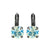 Medium Everyday Leverback Earrings in "Crystal Moonlight" *Custom*