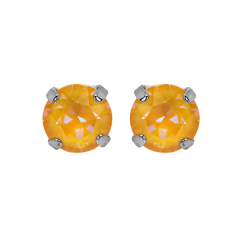 Medium Everyday Post Earrings in "Sun-Kissed Peach" *Custom*