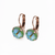 Large Leverback Earrings in Sun-Kissed "Peridot" *Custom*