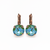 Large Leverback Earrings in Sun-Kissed "Peridot" *Custom*