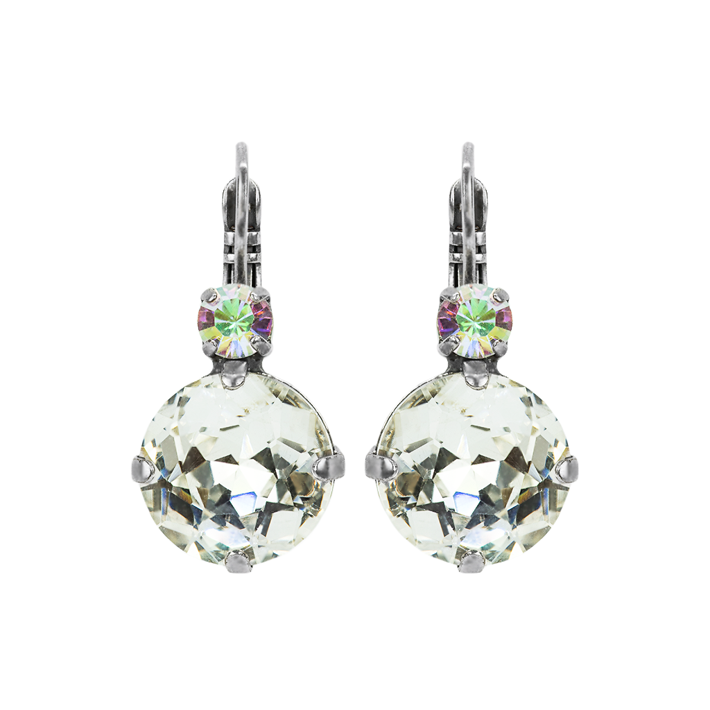 Extra Luxurious Bridal Leverback Earrings in "On A Clear Day" *Custom*