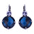 Extra Luxurious Double Stone Leverback Earrings in "Electric Blue" *Custom*