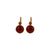 Extra Luxurious Double Stone Leverback Earring in "Topaz and Carnelian" *Custom*