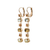 Small Oval and Round Leverback Earrings "Barbados" *Preorder*