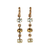 Small Oval and Round Leverback Earrings "Barbados" *Preorder*