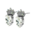 Princess Heart Post Earrings in Clear  *Custom*