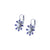 Hibiscus Flower Leverback Earrings in "Wildberry" *Custom*
