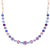 Medium Cluster and Pavé Necklace in "Wildberry"  *Custom*