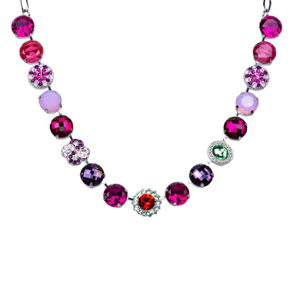 Crystal hot sale cluster necklace