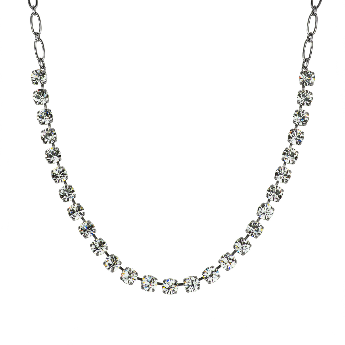MARIANA NECKLACE - YG - CLEAR MEDIUM CRYSTALS